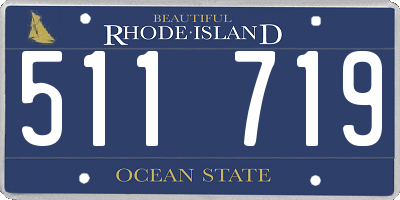 RI license plate 511719