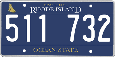 RI license plate 511732