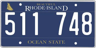 RI license plate 511748