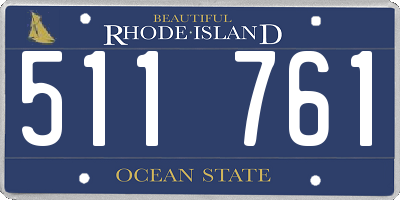 RI license plate 511761