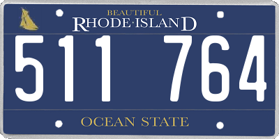 RI license plate 511764