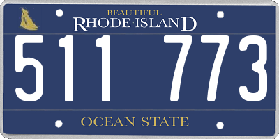 RI license plate 511773