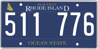 RI license plate 511776