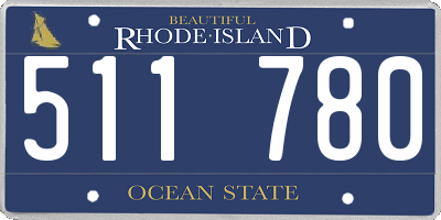 RI license plate 511780