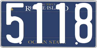 RI license plate 5118