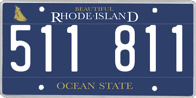 RI license plate 511811