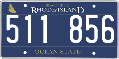 RI license plate 511856