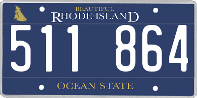RI license plate 511864