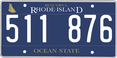 RI license plate 511876