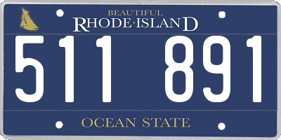 RI license plate 511891