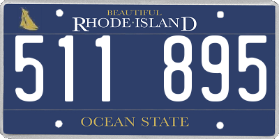 RI license plate 511895