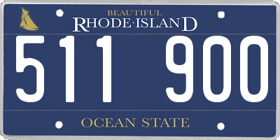 RI license plate 511900