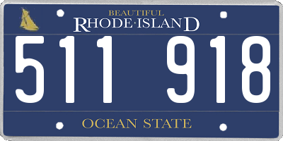 RI license plate 511918