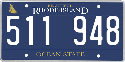 RI license plate 511948