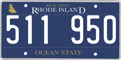 RI license plate 511950