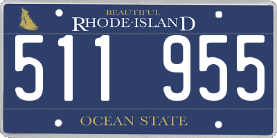 RI license plate 511955