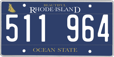 RI license plate 511964