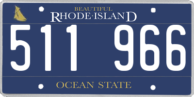 RI license plate 511966