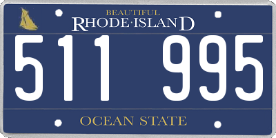 RI license plate 511995