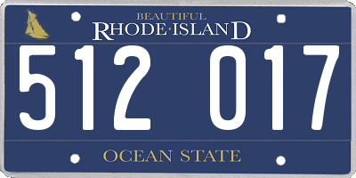 RI license plate 512017