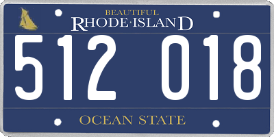 RI license plate 512018