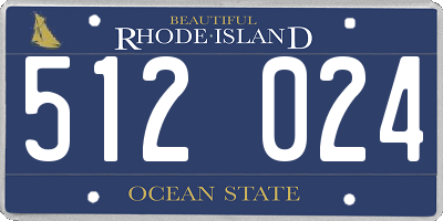 RI license plate 512024