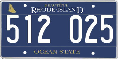 RI license plate 512025