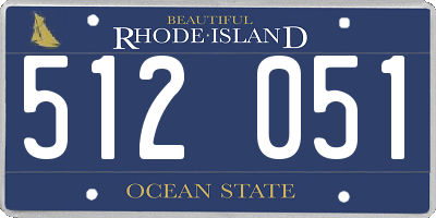 RI license plate 512051