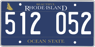 RI license plate 512052