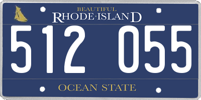 RI license plate 512055