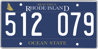 RI license plate 512079
