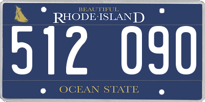 RI license plate 512090