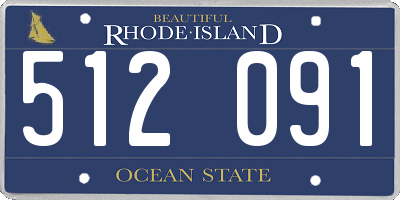 RI license plate 512091