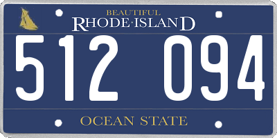 RI license plate 512094