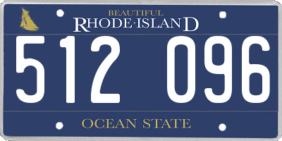 RI license plate 512096
