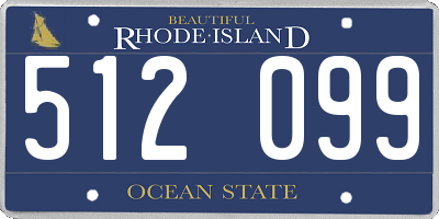 RI license plate 512099
