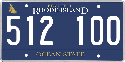RI license plate 512100