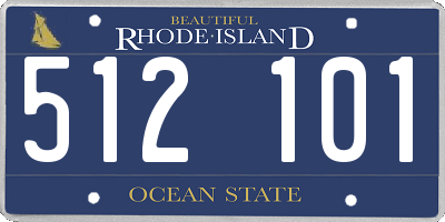 RI license plate 512101