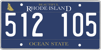 RI license plate 512105