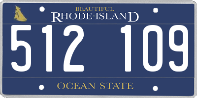 RI license plate 512109