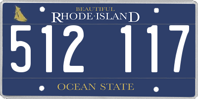 RI license plate 512117