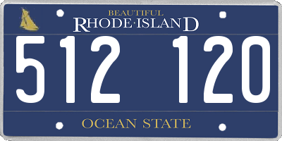 RI license plate 512120