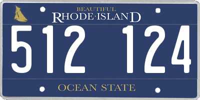RI license plate 512124