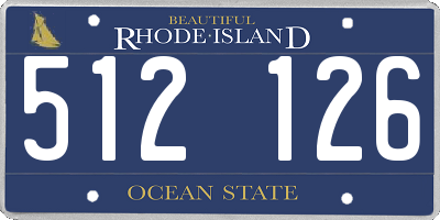 RI license plate 512126