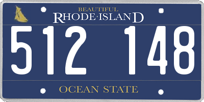 RI license plate 512148