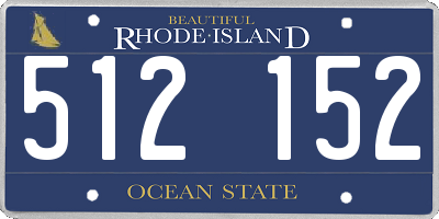RI license plate 512152