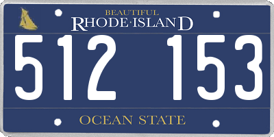 RI license plate 512153