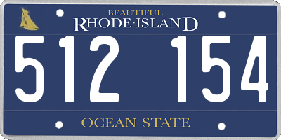 RI license plate 512154