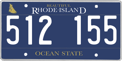 RI license plate 512155