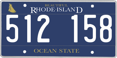 RI license plate 512158